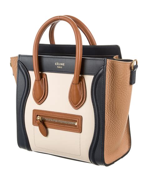 nano luggage handbag celine|celine nano luggage tote bag.